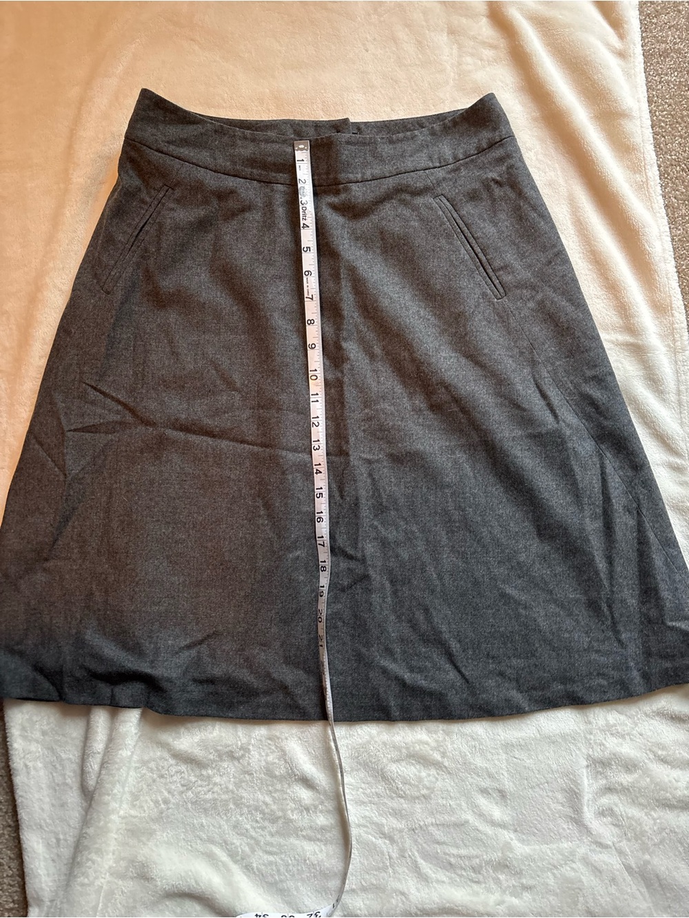 Banana Republic Dark Gray A-Line Skirt